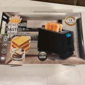 ROYALFORD Toaster Model QLT-298A - 650W, Compact Design